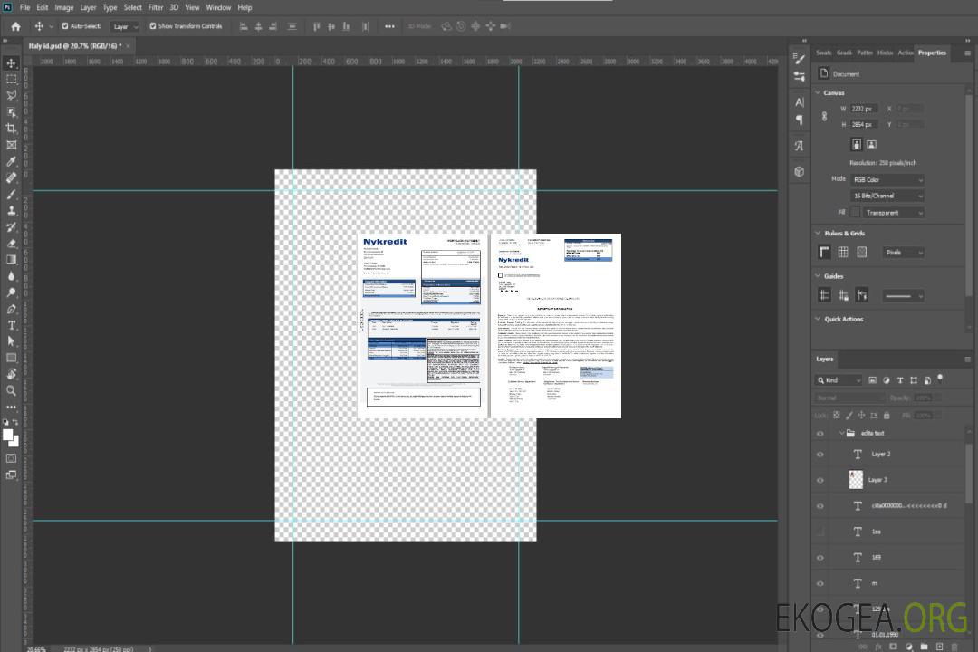 Relevé hypothécaire de la banque Danemark Nykredit, 3 pages, 1, 2 scr template Relevé hypothécaire de la banque Danemark Nykredit, 3 pages, 1, 2 scr template
